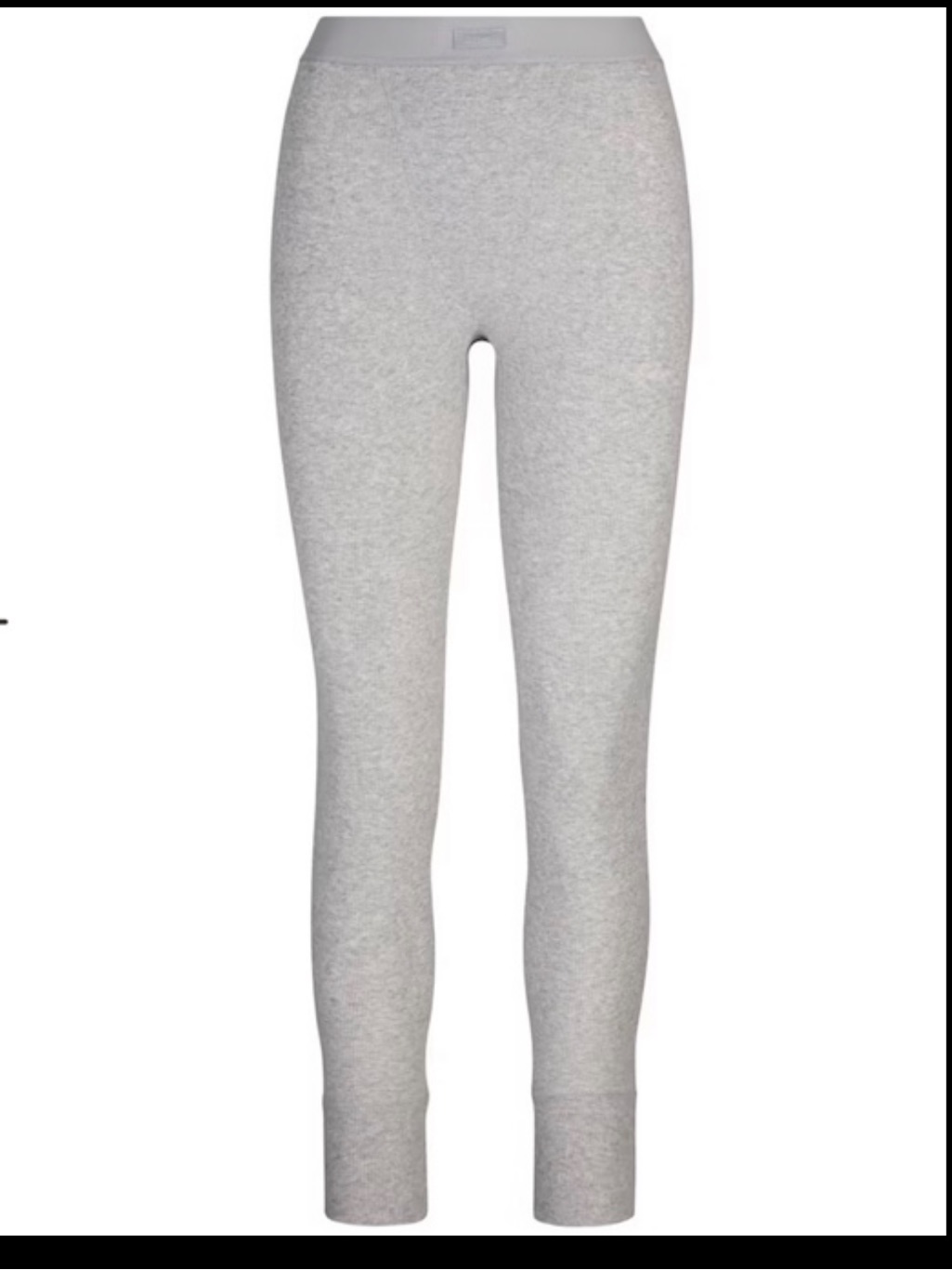 Skims Cotton Rib Leggings In Light Heather Gray Size S Women’s High Rise Pants